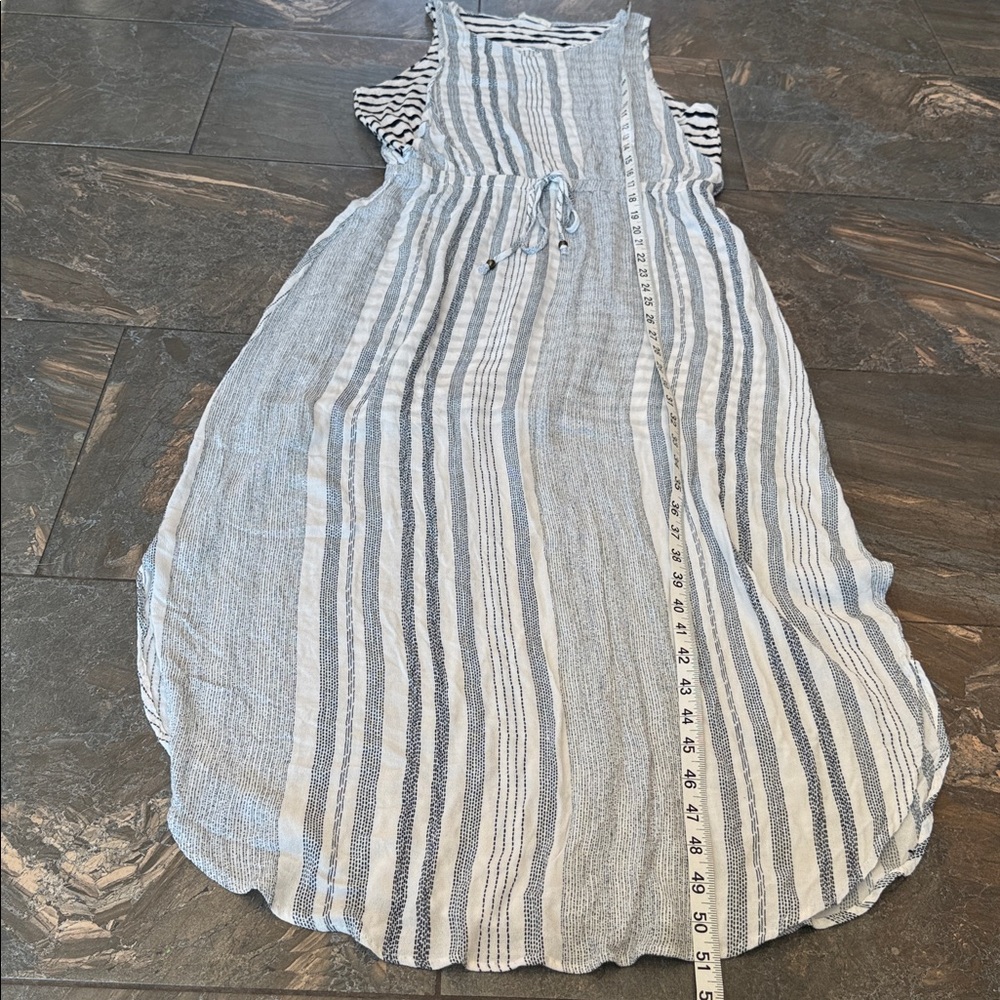 Hummingbird classic beachy contemporary Striped Sleeveless Maxi Dress size M - Picture 11 of 15